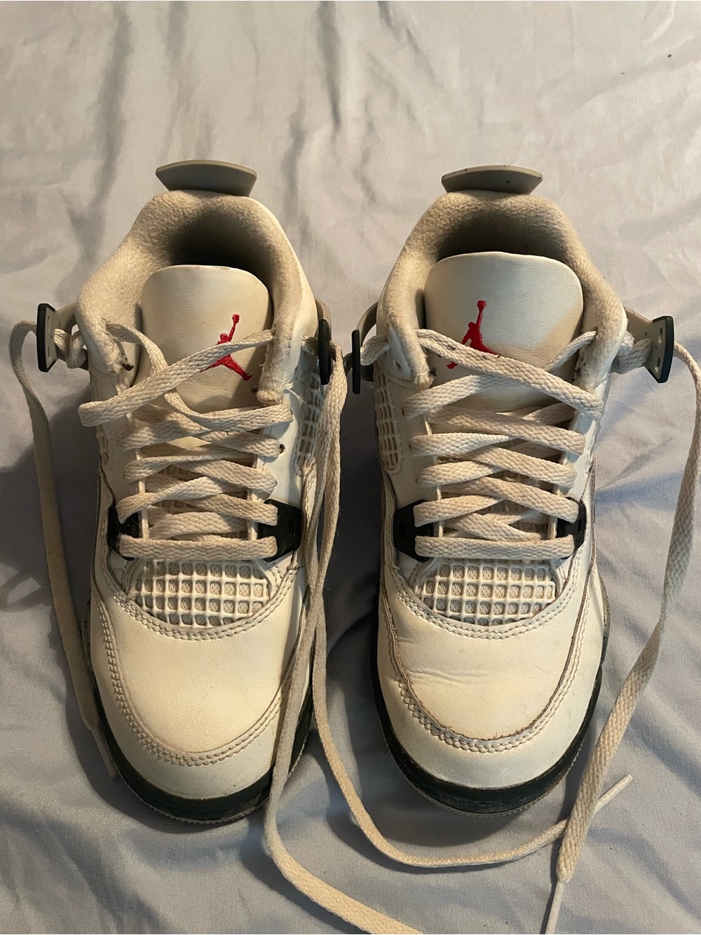 Jordan White and Red Men's Retro Basketball Sneakers